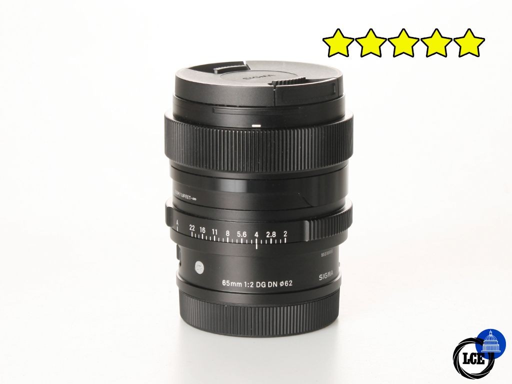 Sigma 65mm F/2 DG DN - For L-Mount (with Haoge Lens Hood)