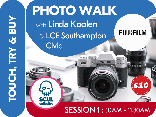 FUJIFILM PHOTO WALK WITH SCUL COLLECTIVE AROUND SOUTHAMPTON CIVIC. SESSION 1. 10AM-11.30AM