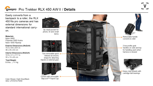 lowepro pro trekker 450 aw