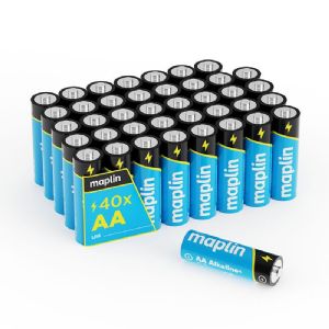 Maplin 40x AA LR6 1.5V Alkaline Batteries