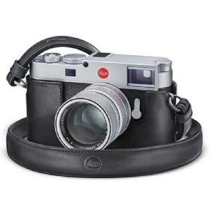 Leica Carrying strap leather black, Clearance stock