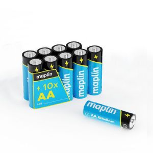 Maplin 10x AA LR6 1.5V Alkaline Batteries