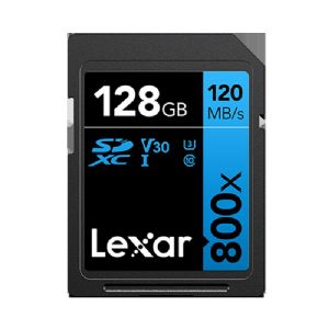 Lexar 128GB High-Performance 800x SDHC™/SDXC™ UHS-I Card BLUE Series