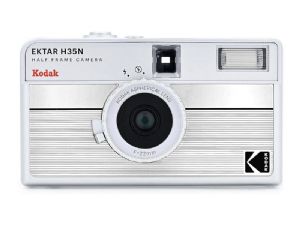 Kodak EKTAR H35N | Half Frame 35mm Film Camera - Striped Silver