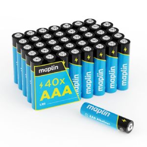 Maplin 40x AAA LR03 1.5V Alkaline Batteries