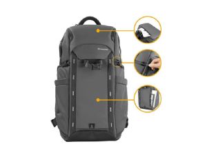 Vanguard VEO ADAPTOR R44 GY 16 Litre Backpack with USB Port - Rear Access