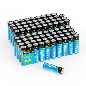 Maplin 80x AA LR6 1.5V Alkaline Batteries