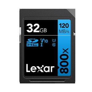 Lexar 32GB High-Performance 800x SDHC™/SDXC™ UHS-I Card BLUE Series
