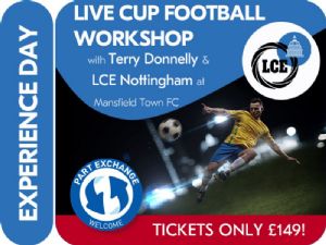 Event: LIVE CUP FOOTBALL WORKSHOP - with TERRY DONNELLY & LCE