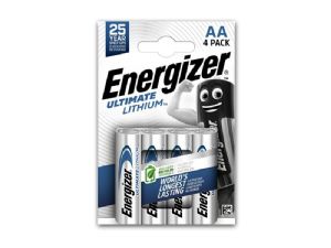 Energizer Ultimate Lithium AA - x4 battery Pack