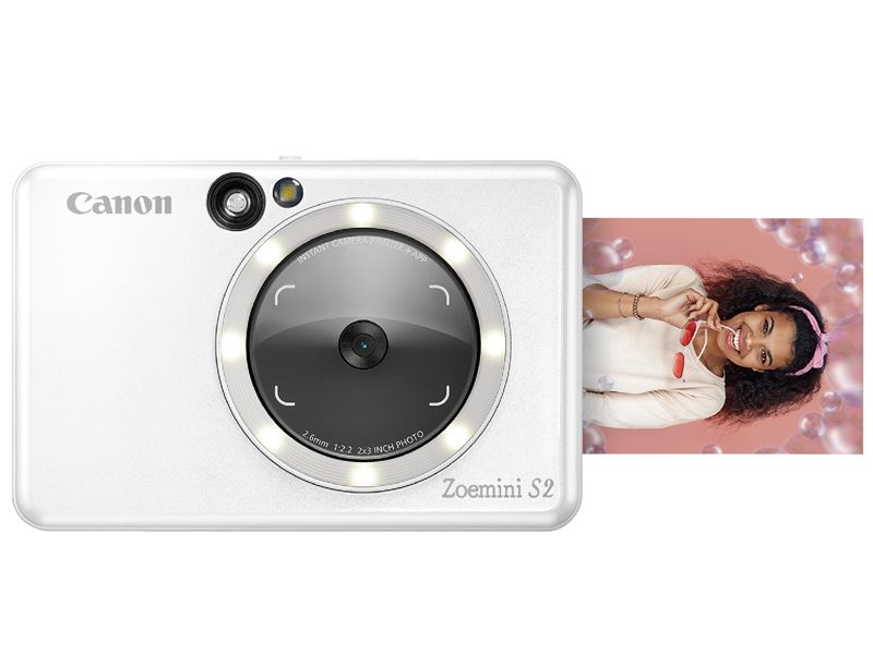Canon Zoemini S Pearl White + Papier Photo Canon Zink 2 x 3 (5 x 7