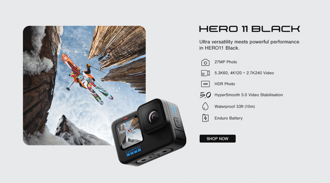 GoPro HERO 11 Black Sport Action Camera 27MP Photos GP2 5.3K60 2.7K240 gopro  11 Vedio Camera Waterproof HyperSmooth 5.0 HERO11