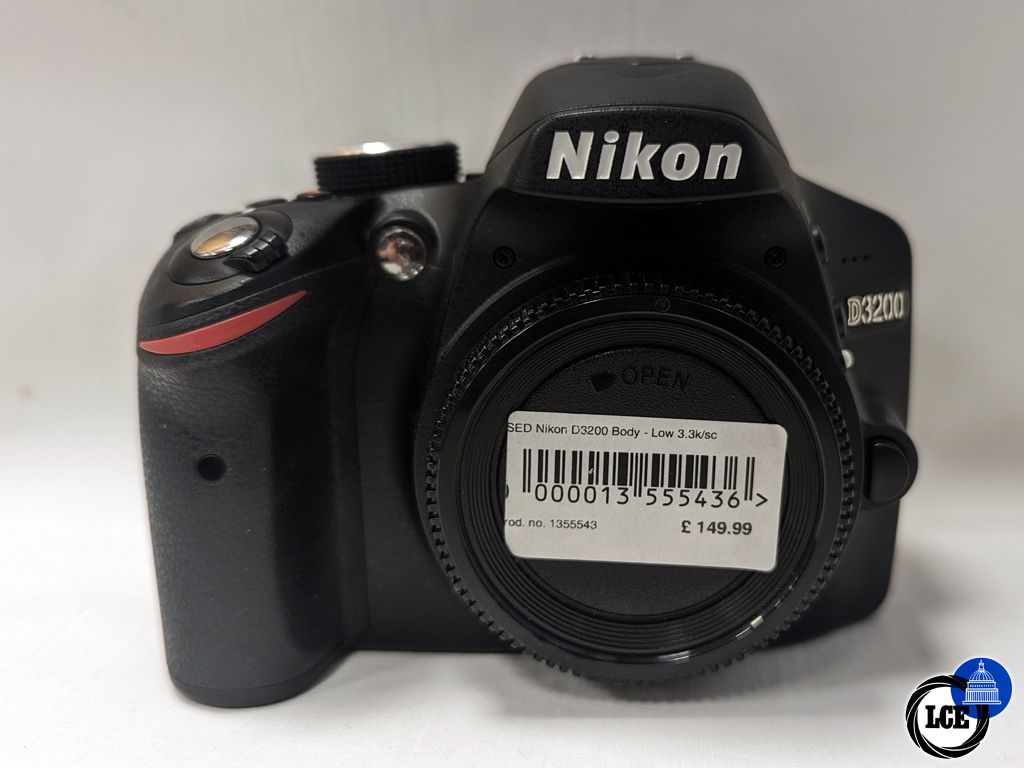 Nikon D3200 Body - Low Shutter Count 3.3K 