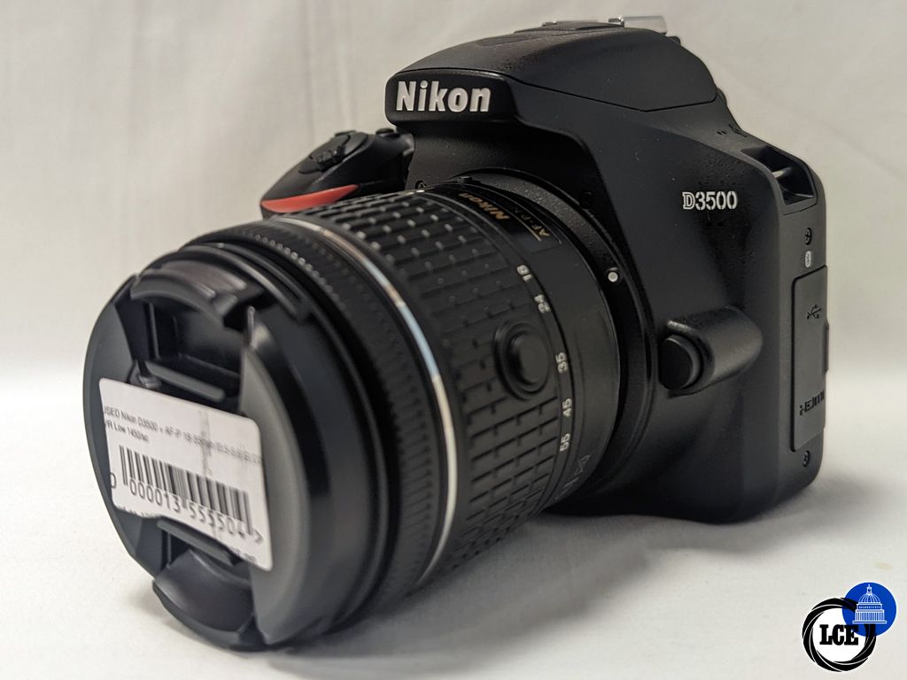 Nikon D3500 + AF-P 18-55mm F3.5-5.6G DX VR - Low 1450 Shutter Count!