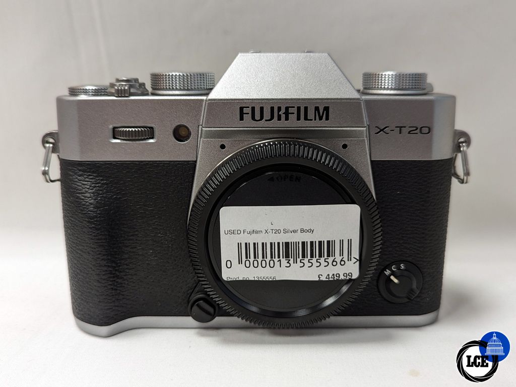 FujiFilm X-T20 Silver Body - Very Low 2.2k Shuttercount!