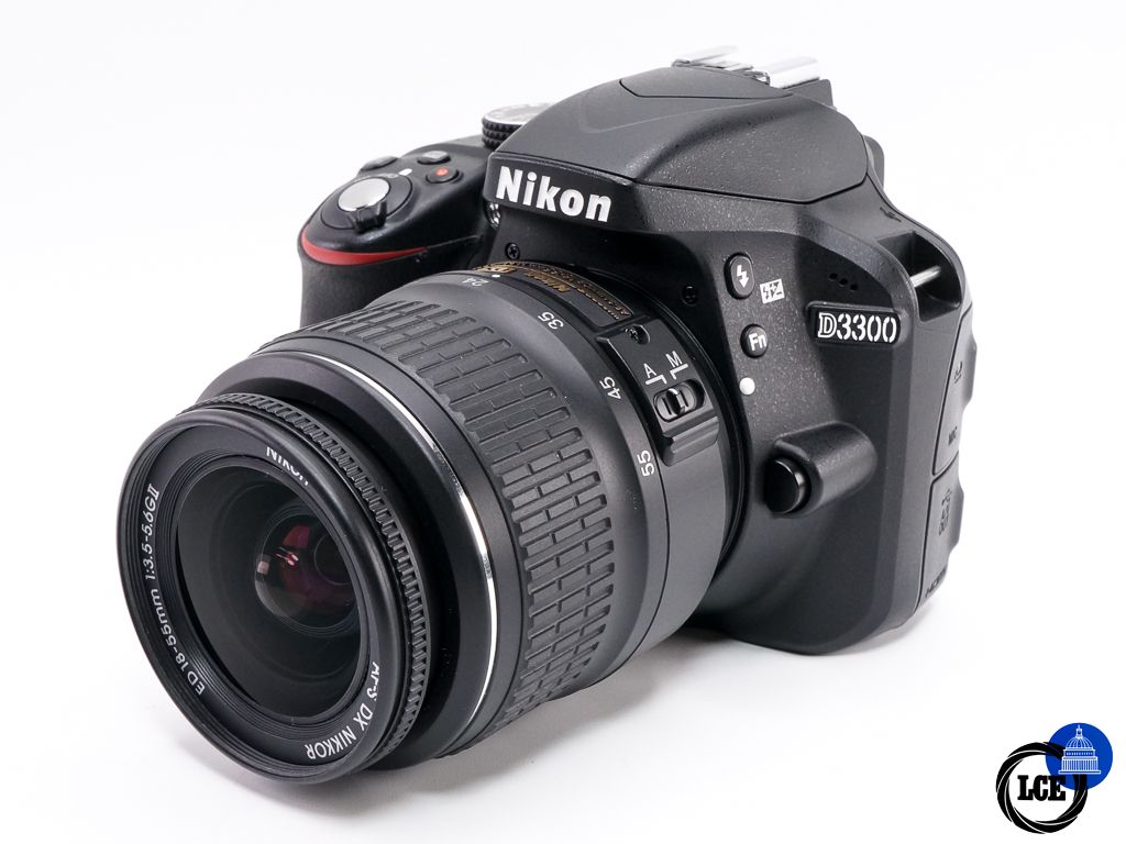 Nikon D3300 + AF-S 18-55mm  * LOW SHUTTER COUNT *