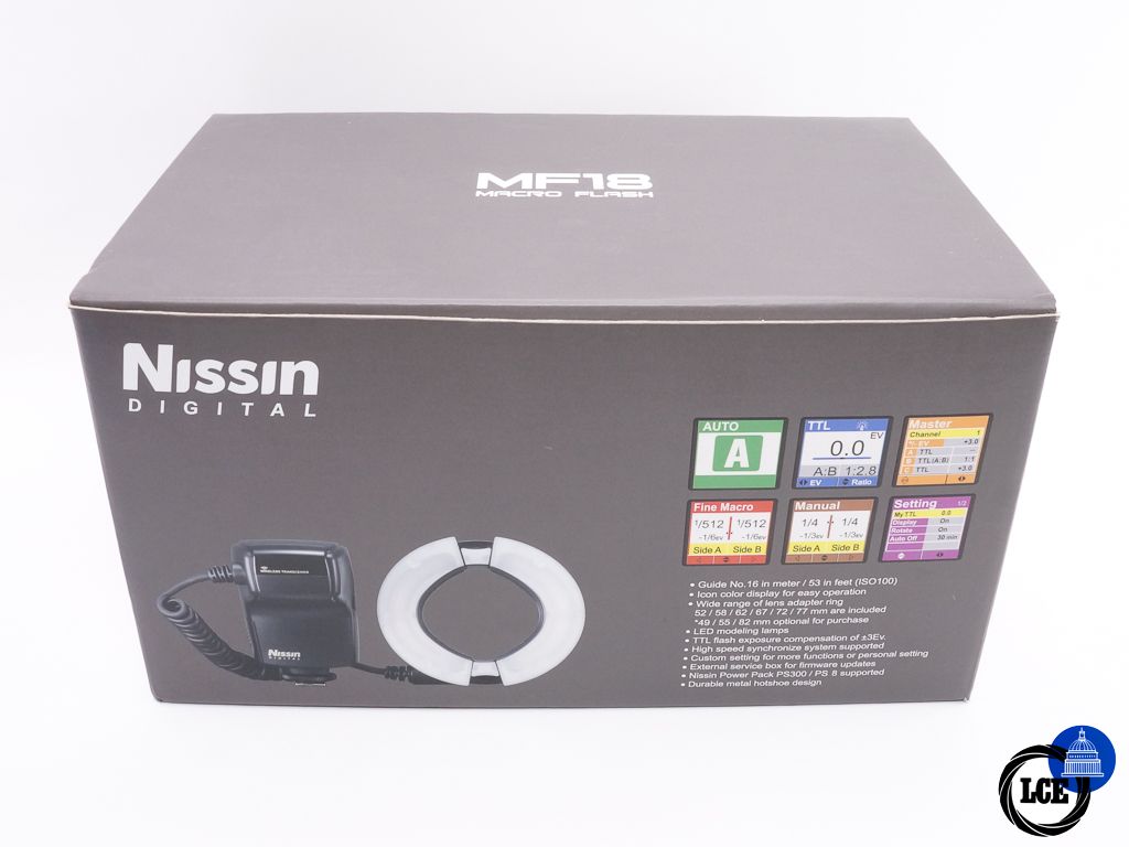 Nissin MF18 Macro Flash * BOXED *