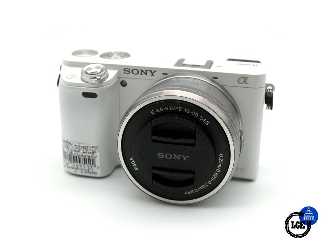 Sony A6000 (White) + 16-50mm f/3.5-5.6 PZ (8005 Actuations)