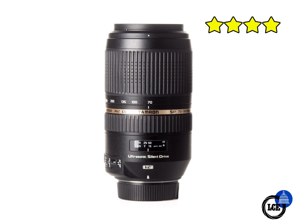 Tamron SP 70-300mm f4-5.6 Di VC - Nikon AF Fit (with Hood)