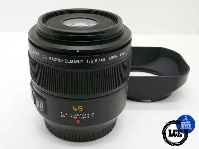 Panasonic 45mm f/2.8 DG ASPH Macro (inc Hood)