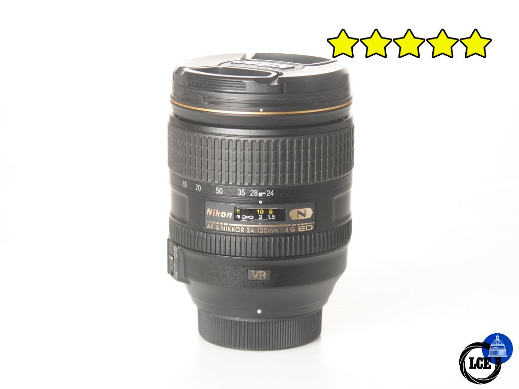 Nikon 24-120mm f4 G ED VR N AF-S (with Hood)