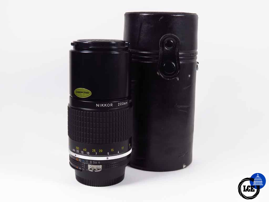 Nikon 200mm f4 AIS Manual Focus