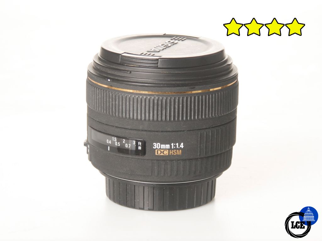 Sigma 30mm f1.4 DC HSM - Canon EF Fit (with Hood)