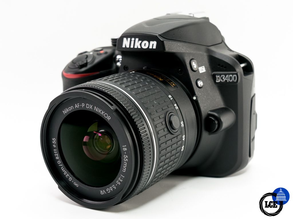 Nikon D3400 + AF-P 18-55mm F3.5-5.6G DX VR * VERY LOW SHUTTER COUNT *