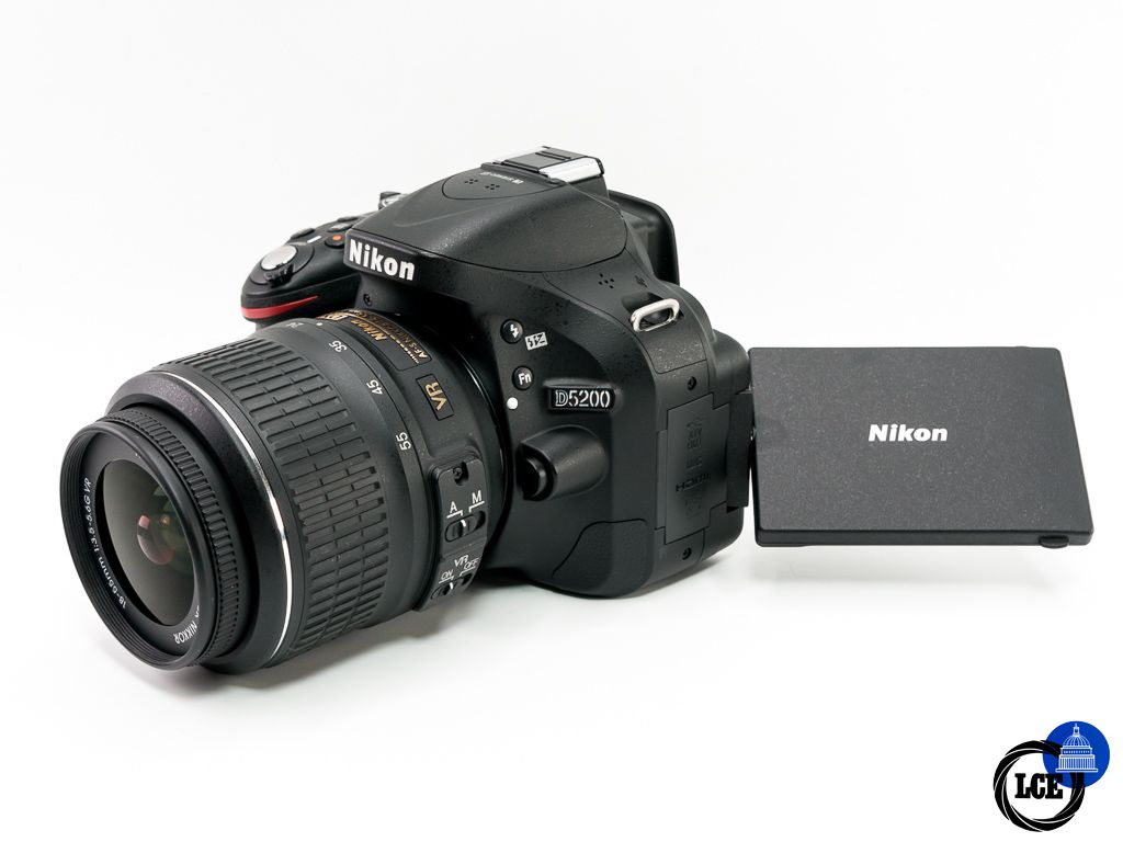 Nikon D5200 + AF-S 18-55mm F3.5-5.6G DX VR * LOW SHUTTER COUNT *