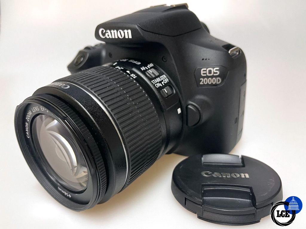 Canon EOS 2000D & 18-55mm IS MKII (Low shutter count )