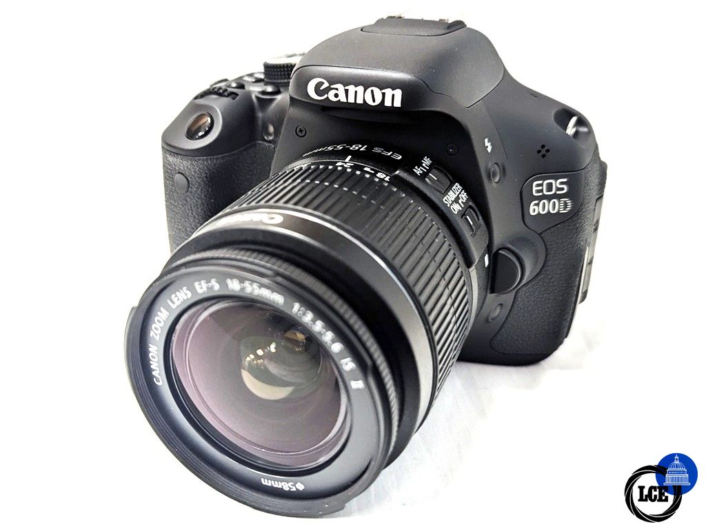 Canon EOS 600D + EF-S 18-55mm F3.5-5.6 IS II Very Low Shutter Count