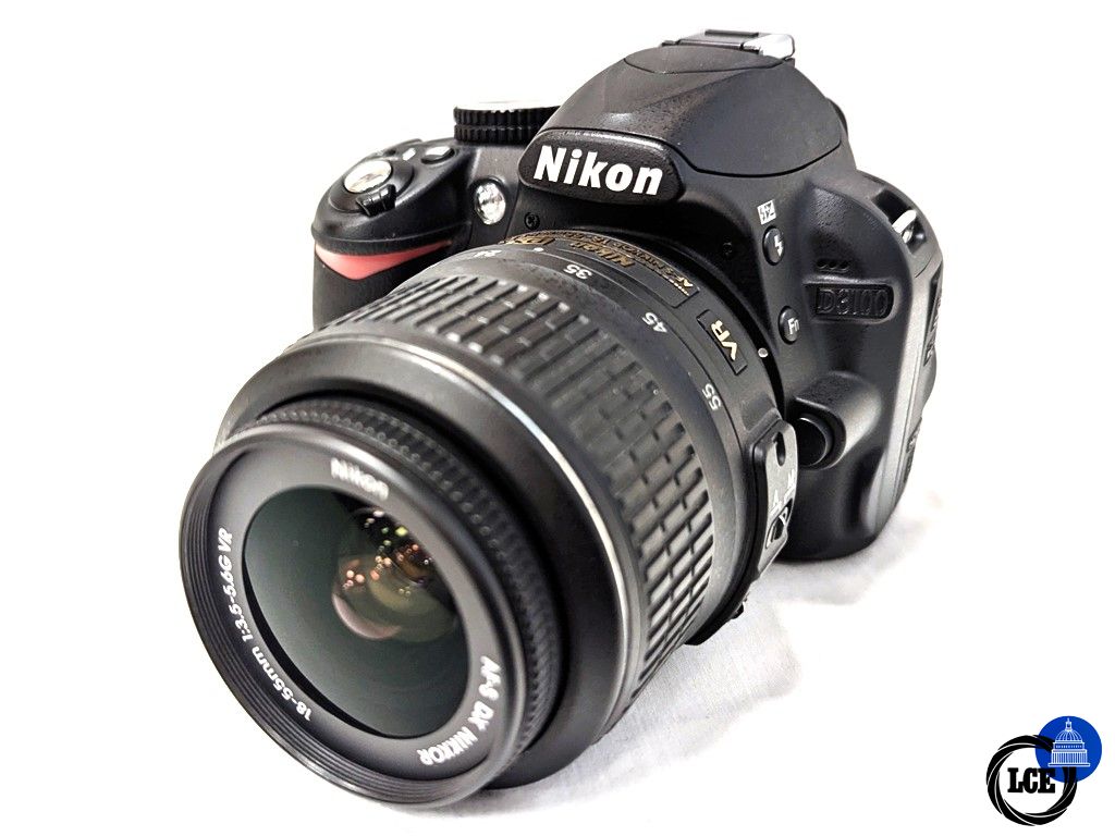 Nikon D3100 with AF-S 18-55mm F3.5-5.6 - Low 3.3k Shutter Count! 