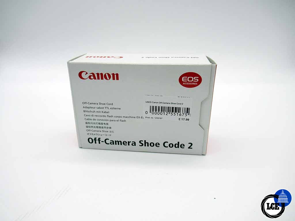 Canon Off-Camera Shoe Cord 2 (for TTL off-camera flash)