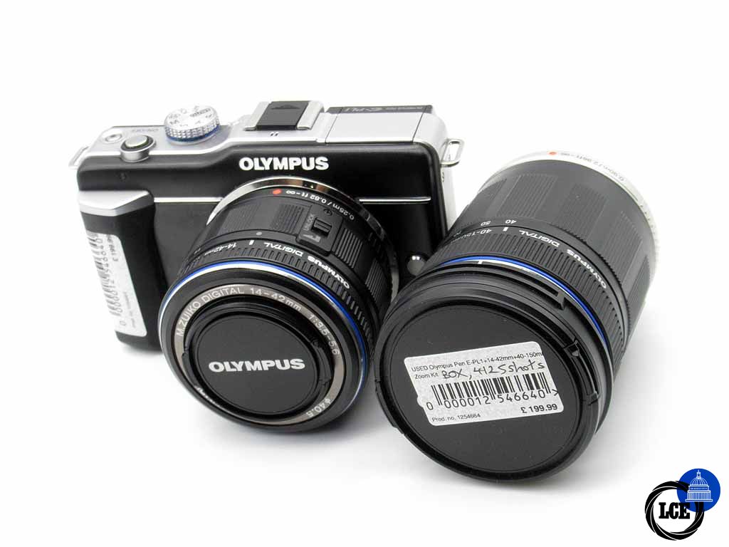 Olympus PEN E-PL1 with 14-42mm + 40-150mm Zooms