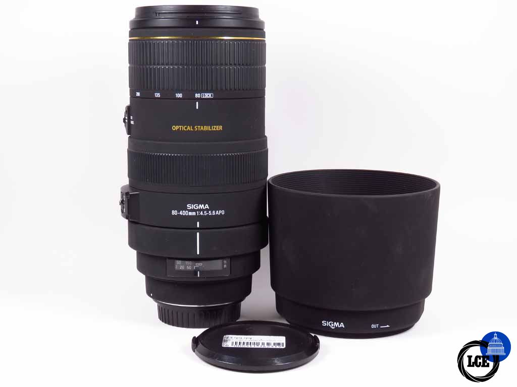 Sigma 80-400mm f4.5-5.6 EOS Fit