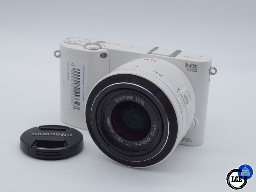 Samsung NX1000 White+ 20-50mm f/3.5-5.6 II ED Zoom