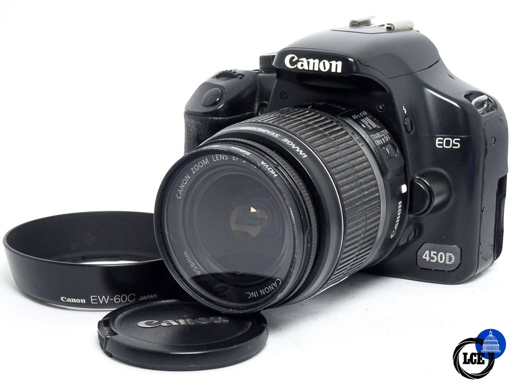 Canon 450D + 18-55mm IS Missing port cover