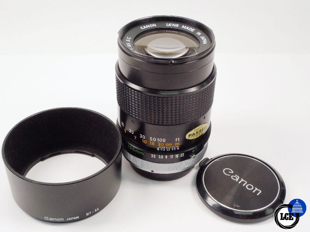 Canon FD 135mm f3.5 Breach lock