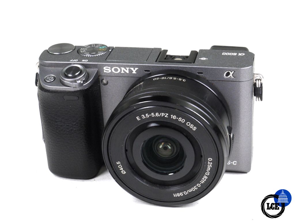 Sony A6000 + E 16-50mm F3.5-5.6 PZ OSS - Grey - *16,100 Shutter Actuations*