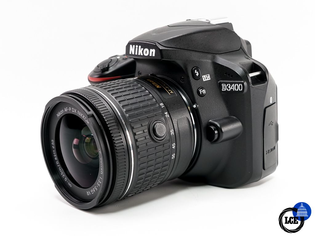 Nikon D3400 + AF-P 18-55mm F3.5-5.6G DX VR * LOW SHUTTER COUNT *