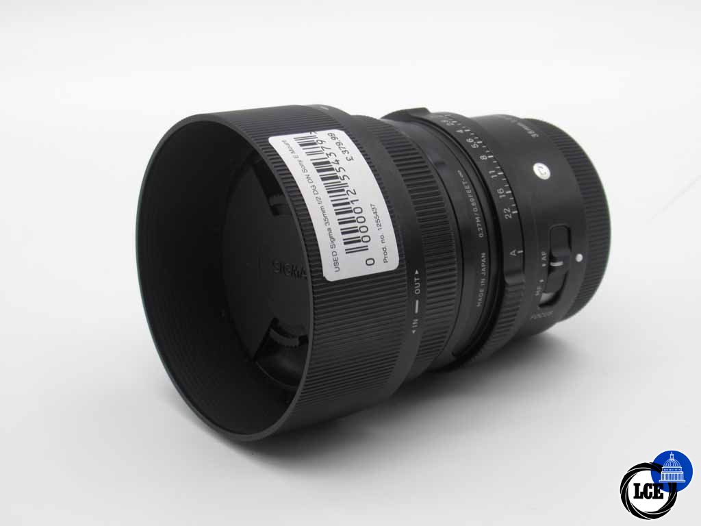 Sigma 35mm f/2 C DG DN Sony E Mount