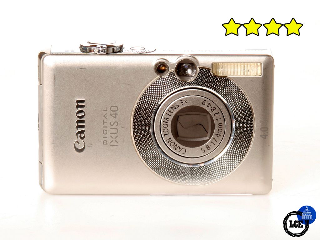 Canon IXUS 40 (Digital Compact Camera) with Case