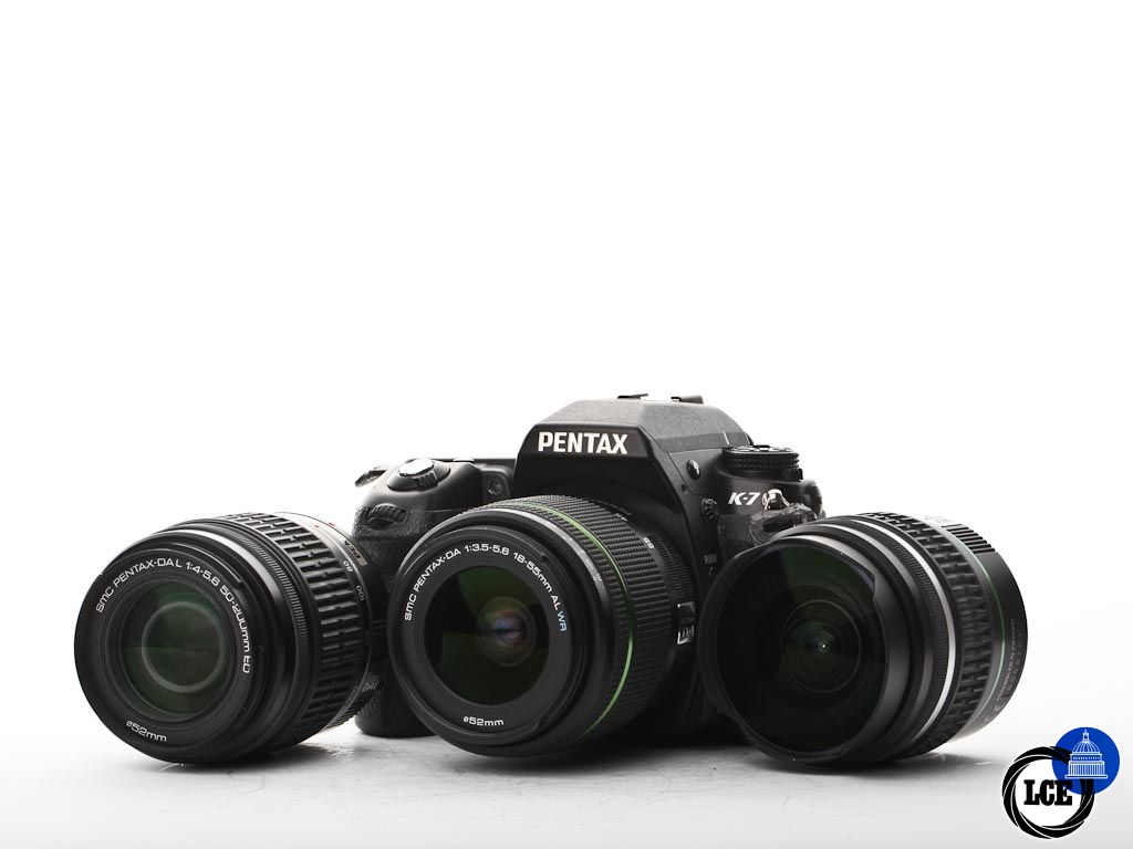 Pentax K-7 + 18-55mm + 50-200mm + 10-17mm Kit | 10111556