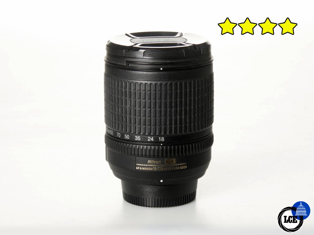 Nikon 18-135mm f3.5-5.6G ED DX AF-S (with Hood)