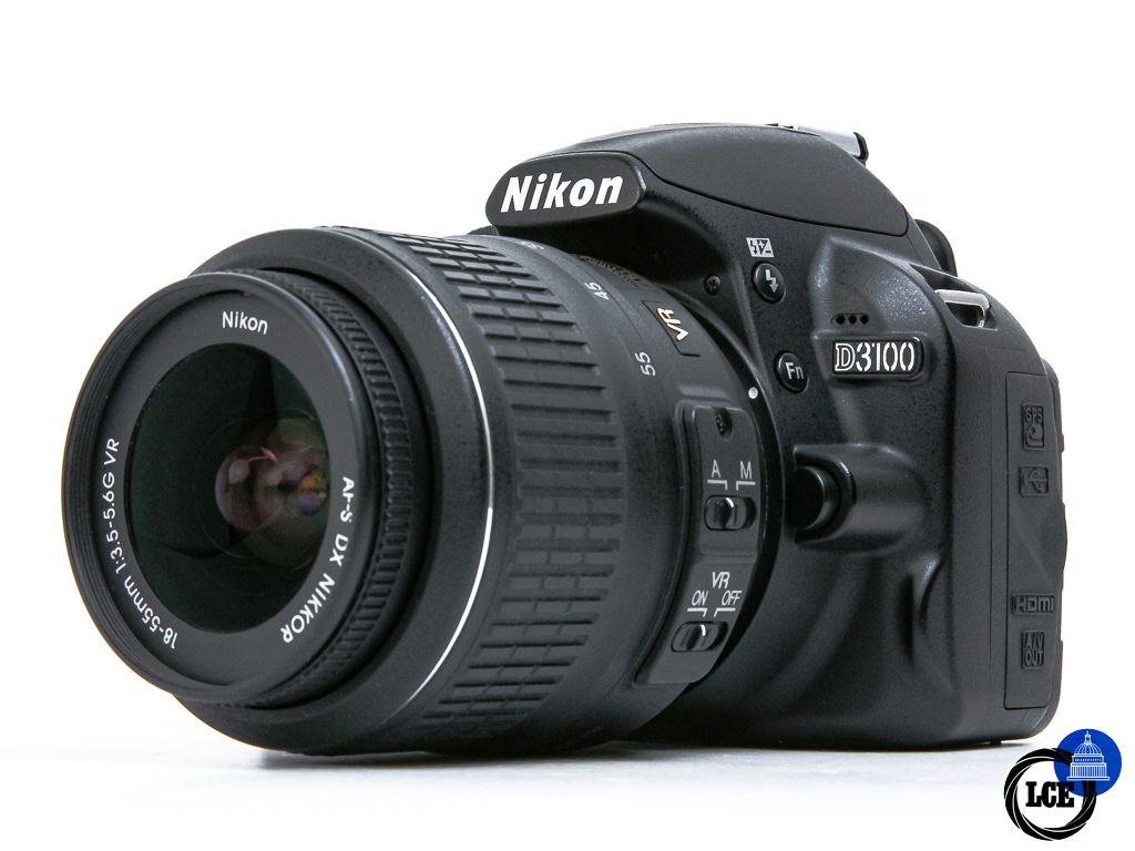 Nikon D3100 + 18-55mm VR **4k Shutter Count**