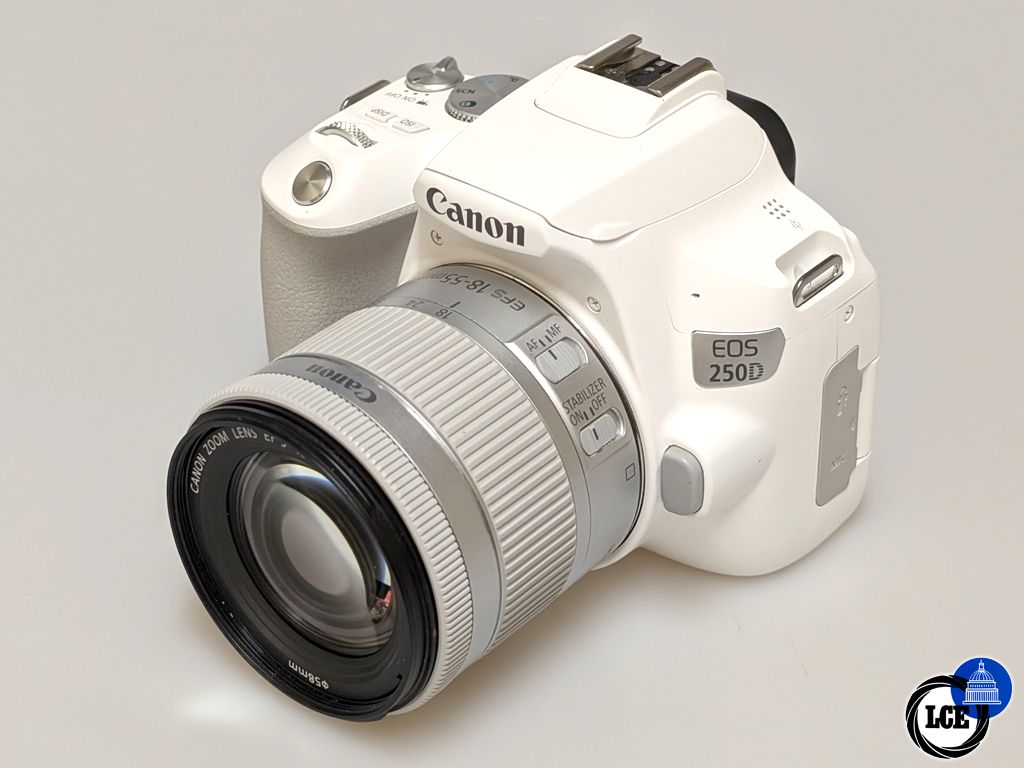 Canon EOS 250D White & 18-55mm STM IS F4-5.6