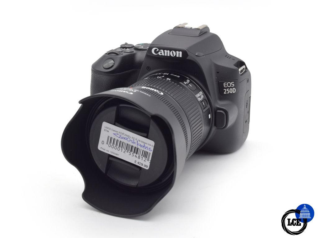 Canon EOS 250D + EF-S 18-55mm f/4.5-5.6 (<2000 shutter actuations)