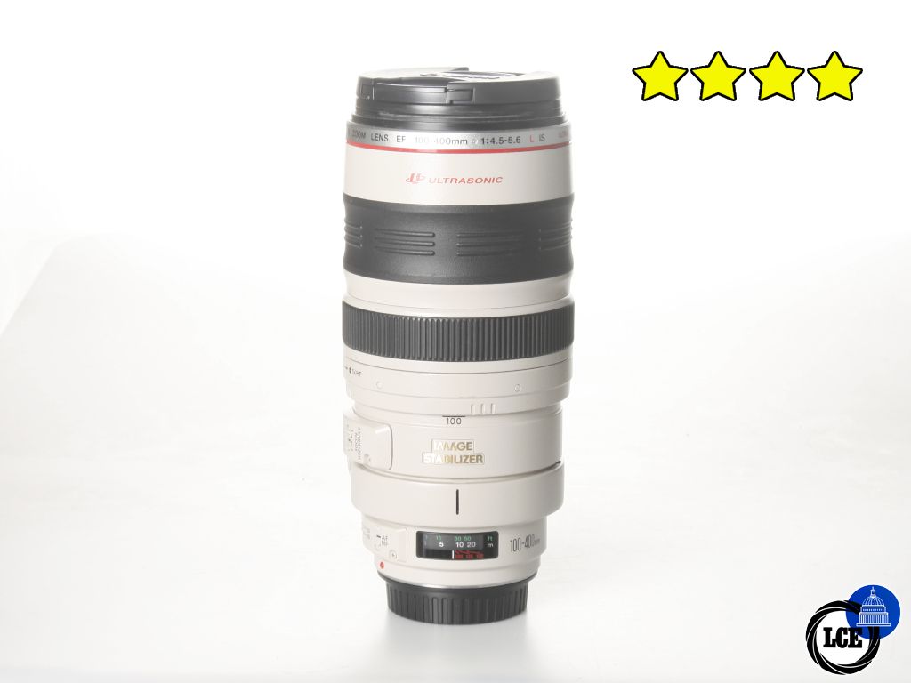 Canon EF 100-400mm f/4.5-5.6 L IS USM (BOXED) with Case and Hood