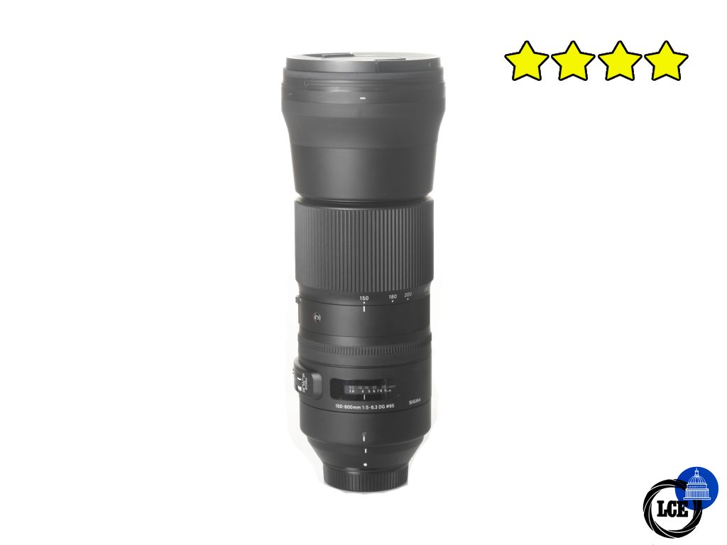 Sigma 150-600mm F5-6.3 DG OS HSM Contemporary - Nikon Fit (with Case & Hood)