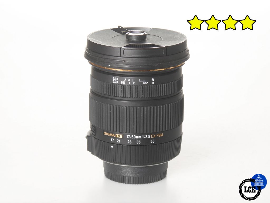 Sigma 17-50mm f2.8 EX DC OS HSM - Nikon AF-S Fit (with Hood)